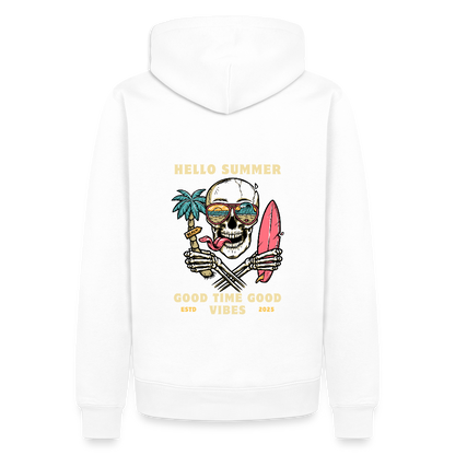 Men’s Premium Camping  Hoodie - white