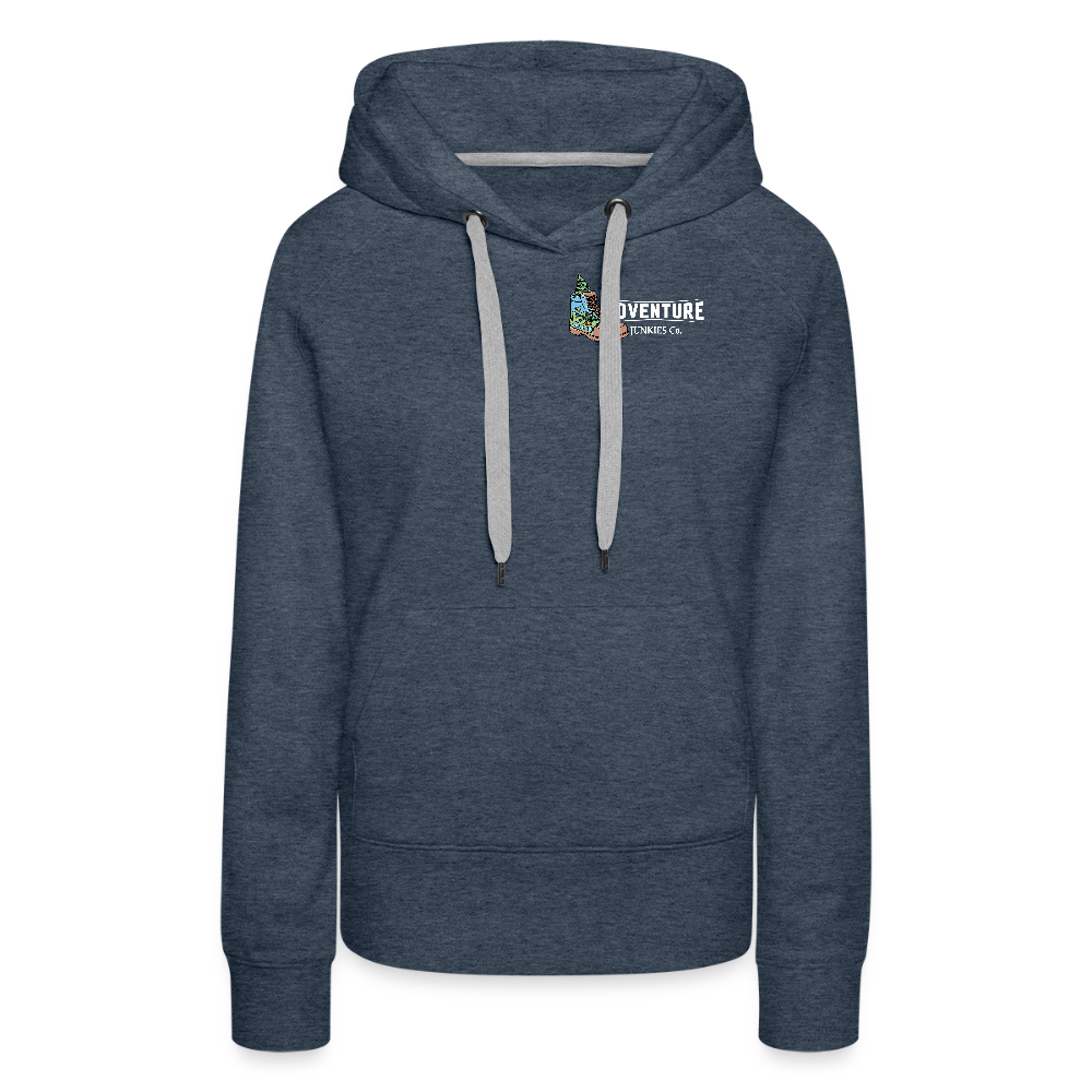 Women’s Premium Hiking / Walking Hoodie - heather denim