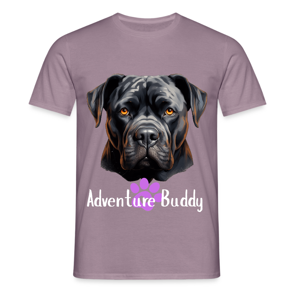 Men's T-Shirt  {Customise Breed & Paw } - purple-grey 