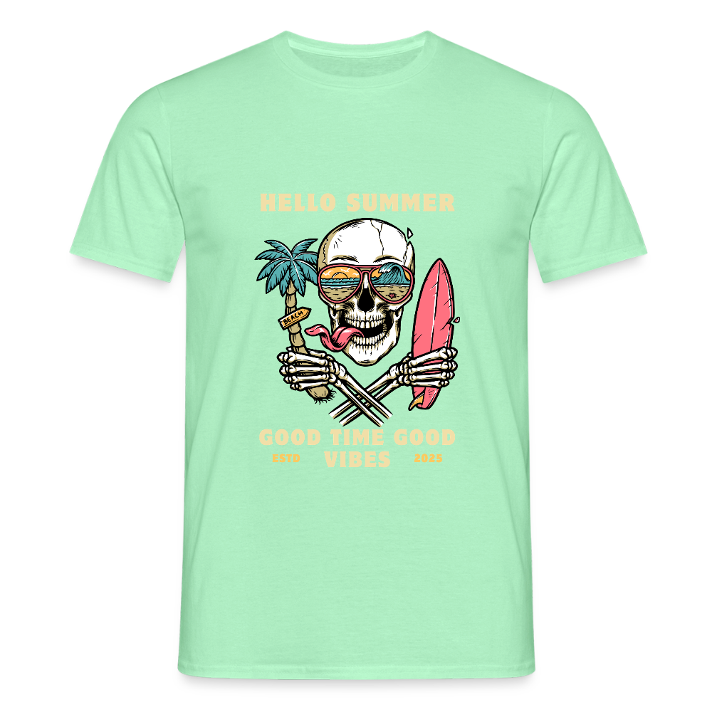 Men's Camping  T-Shirt - mint green