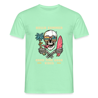 Men's Camping  T-Shirt - mint green