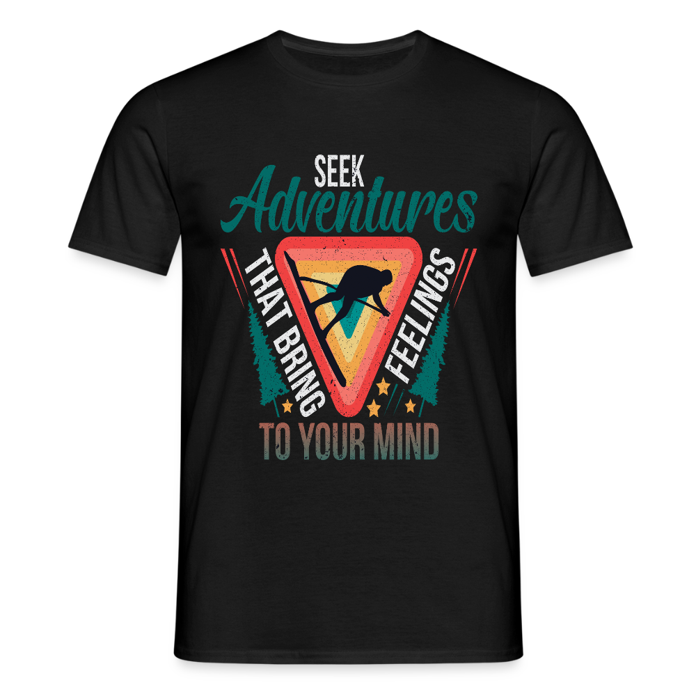 Men's Hiking & Walking T-Shirt - black