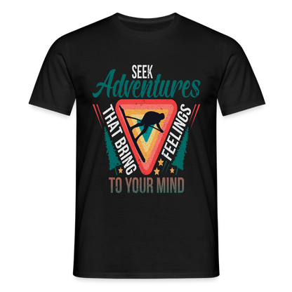 Men's Hiking & Walking T-Shirt - black