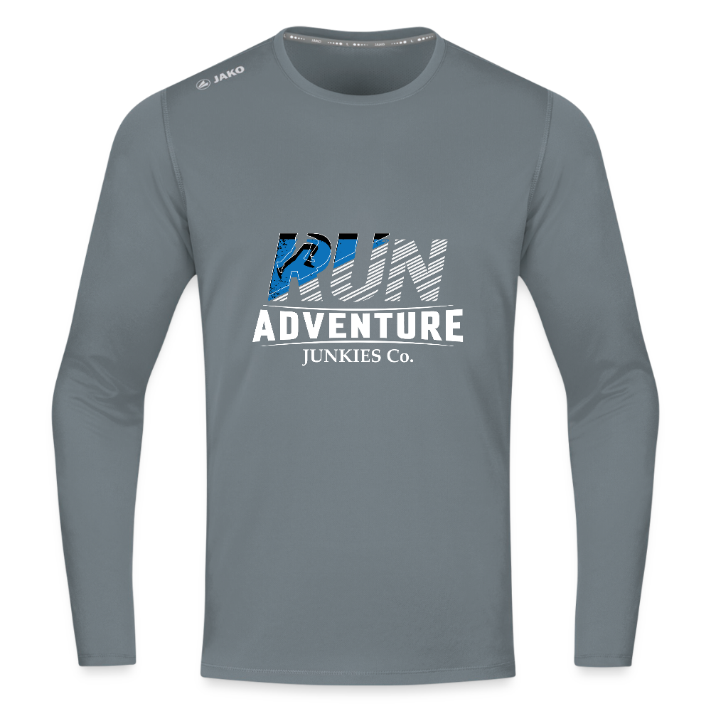 Long Sleeve Breathable Running Top - grey