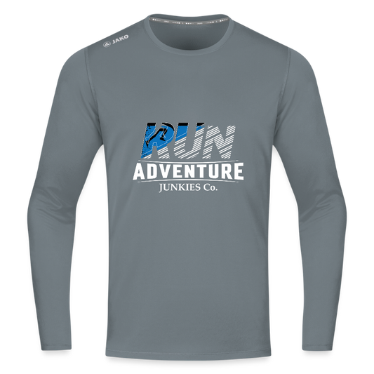 Long Sleeve Breathable Running Top - grey