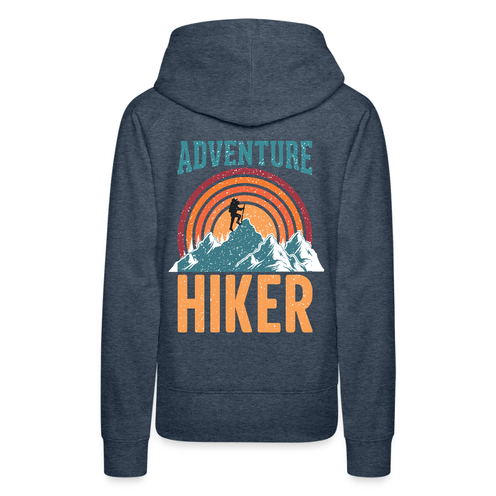 Women’s Premium Hiking / Walking Hoodie - heather denim