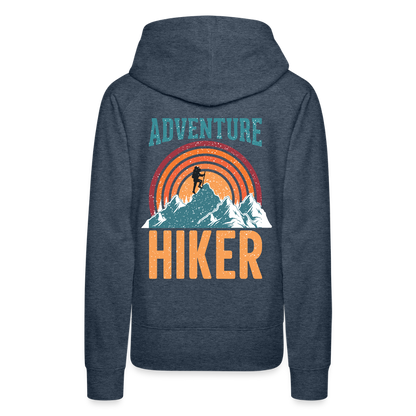 Women’s Premium Hiking / Walking Hoodie - heather denim