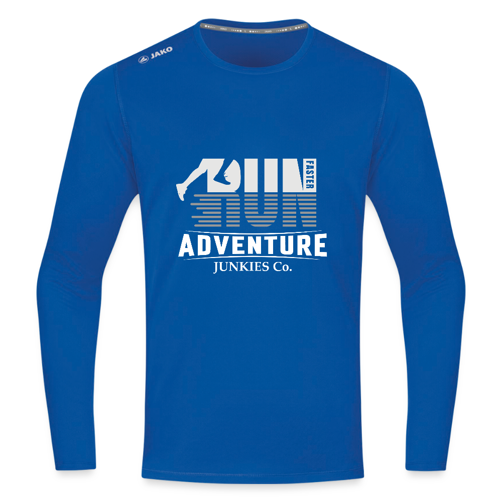 Long Sleeve Breathable Running Top - royal blue