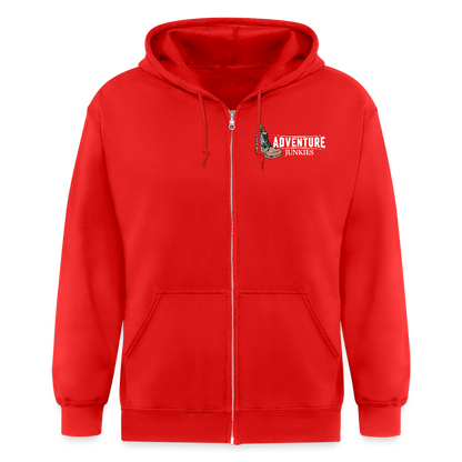Adult Unisex  Heavyweight Hooded Jacket - red