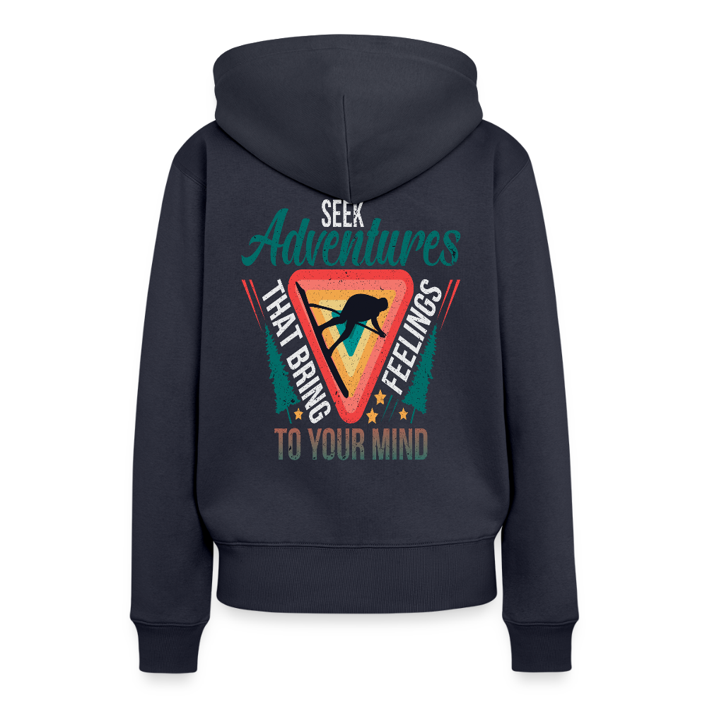 Women’s Premium  Hiking / Walking Hoodie - navy