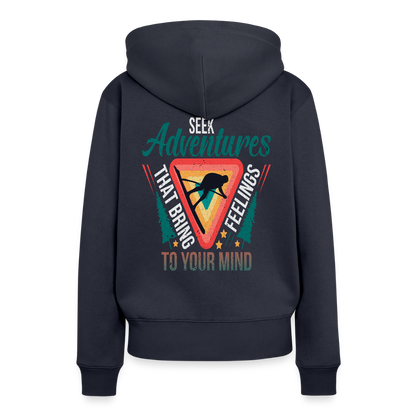 Women’s Premium  Hiking / Walking Hoodie - navy