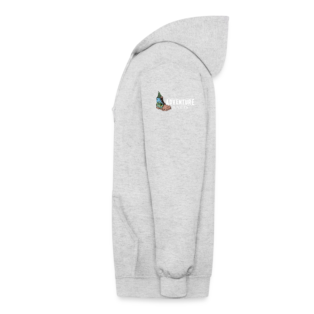 Adult Unisex Heavyweight Hooded Jacket - heather white