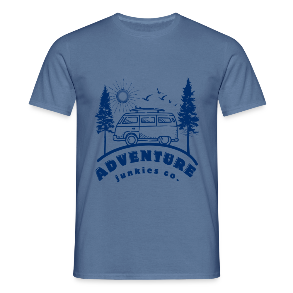 Men's Camping T-Shirt - dove blue 