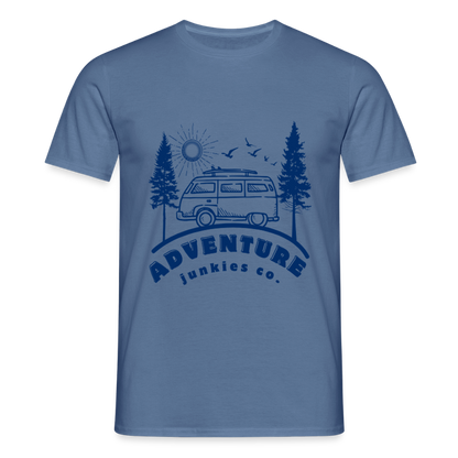 Men's Camping T-Shirt - dove blue 