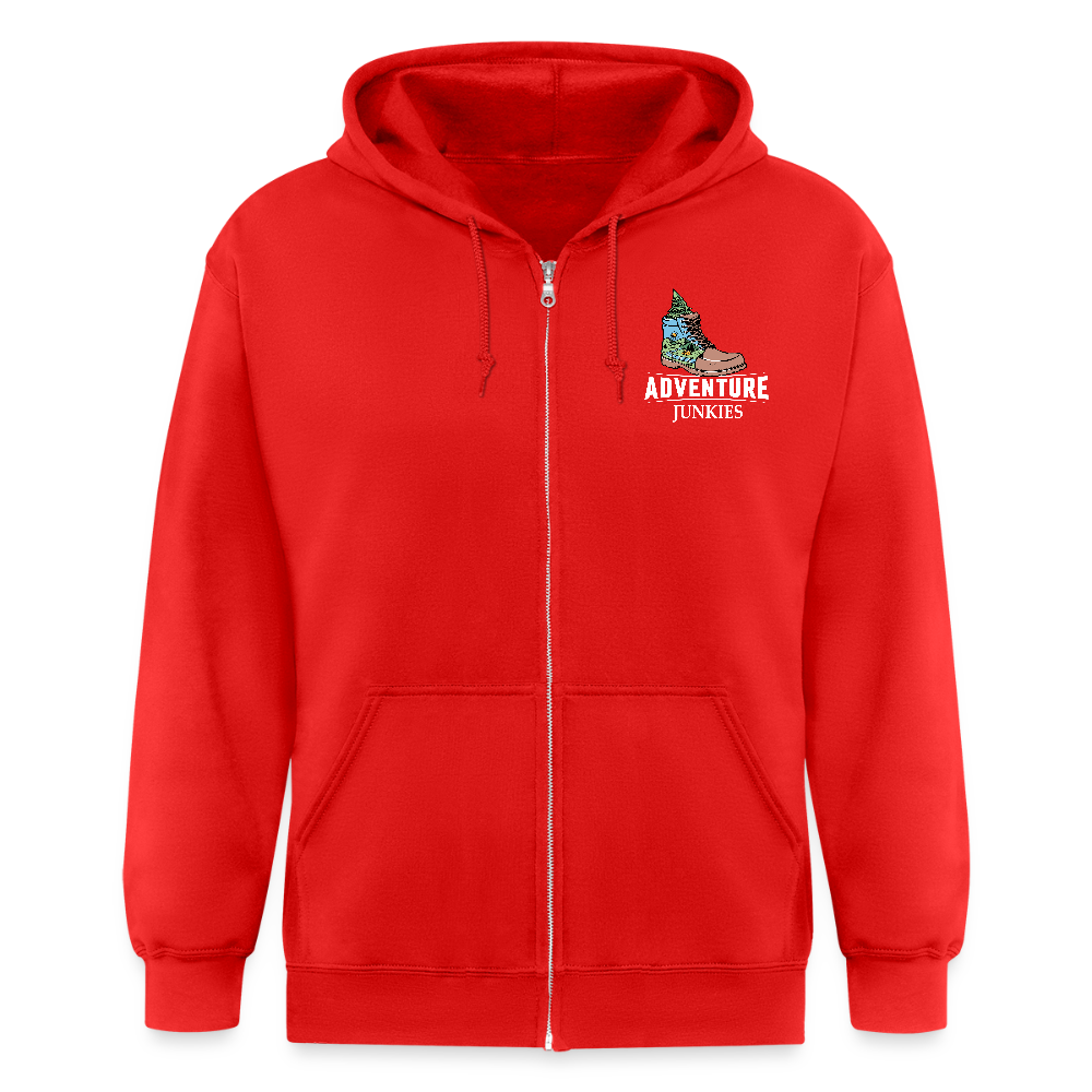 Unisex Heavyweight Hooded Jacket - red