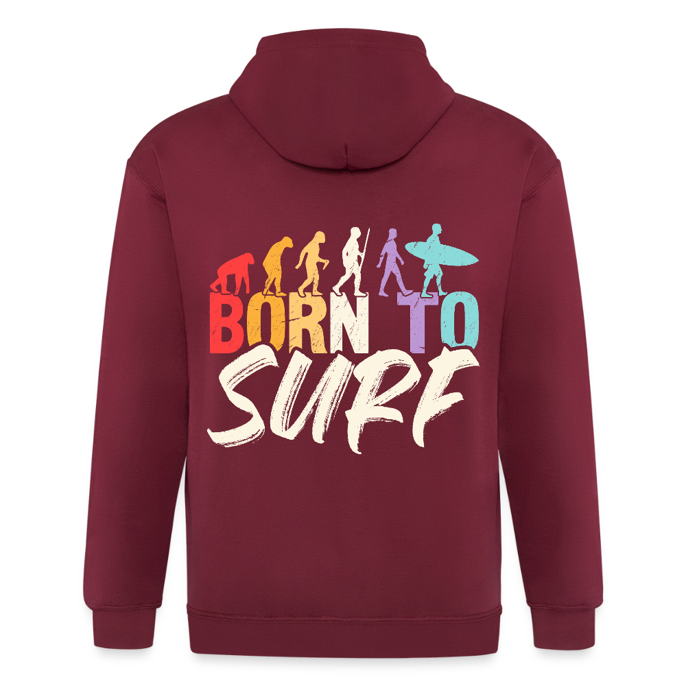 Adult Unisex Heavyweight Hooded Jacket - maroon