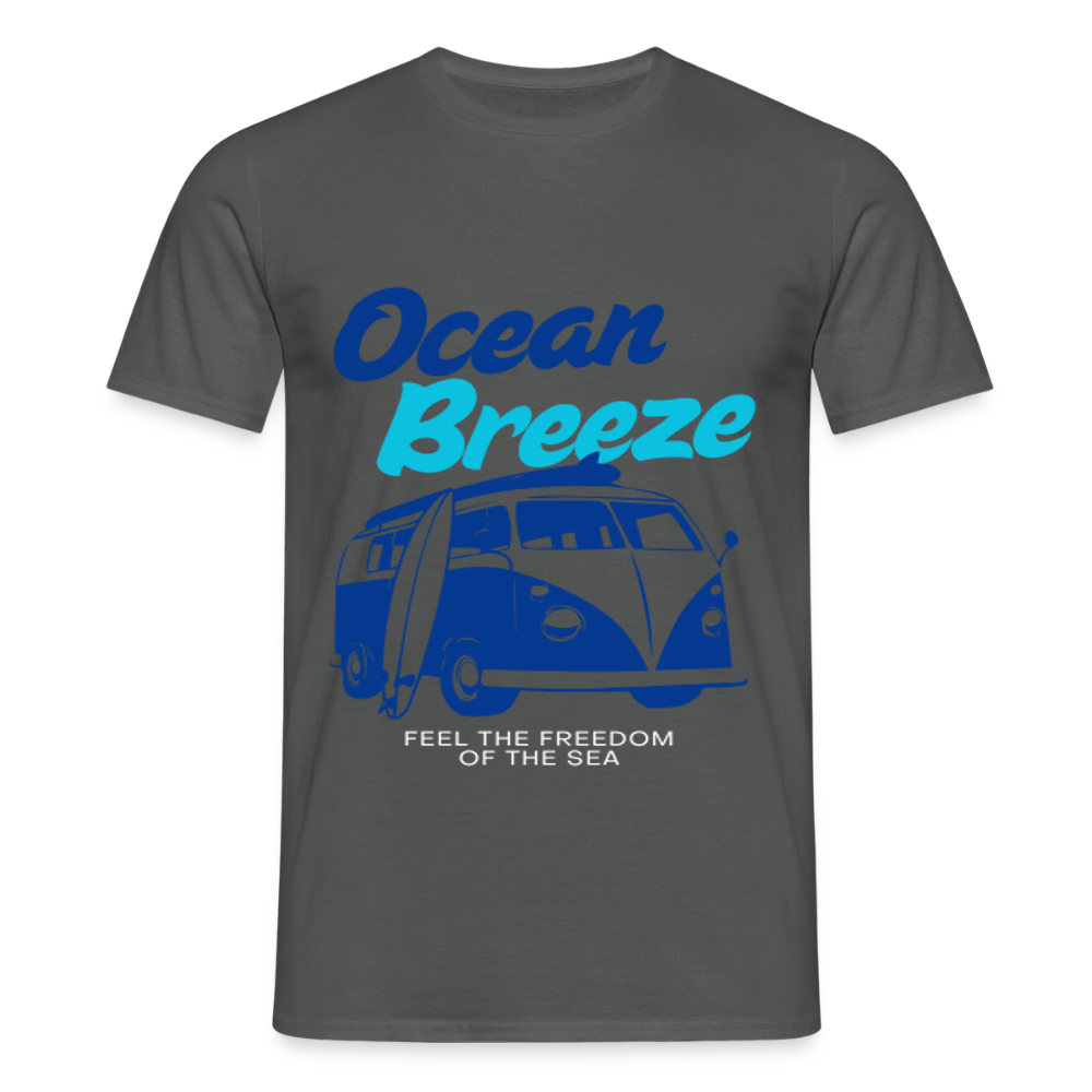 Men's Camping T-Shirt - charcoal grey