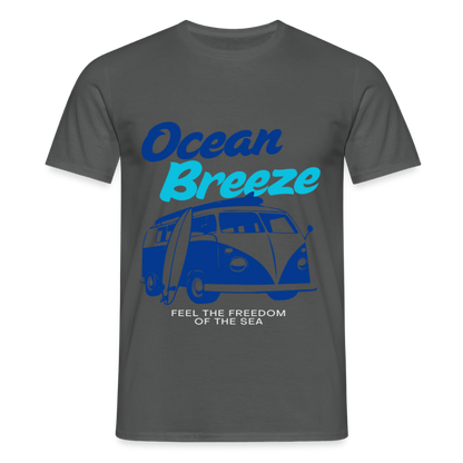 Men's Camping T-Shirt - charcoal grey