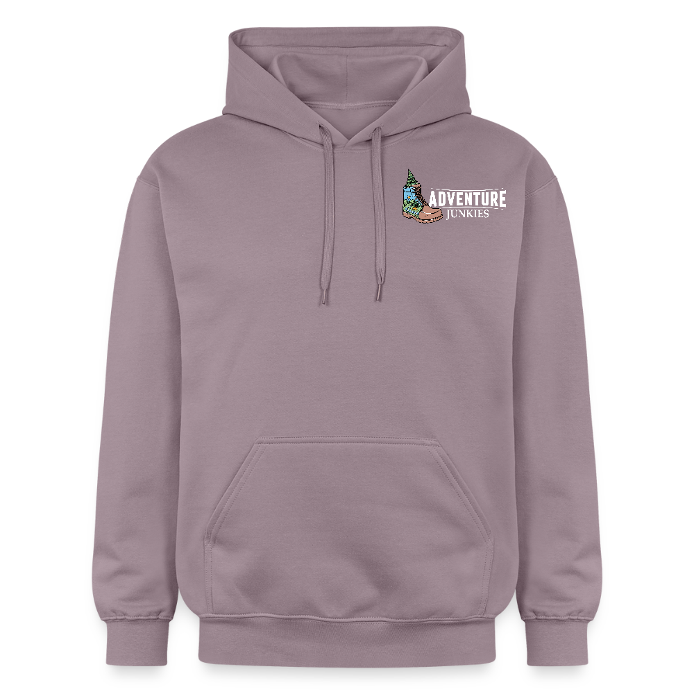 Adult  Unisex  Midweight Hoodie  {Customise Breed & Paw} - purple-grey 