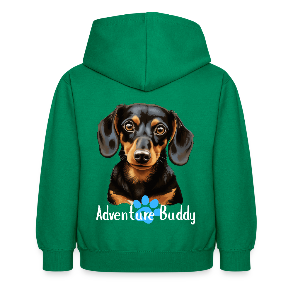 Children's Unisex Hoodie  {Customise Breed & Paw } - kelly green