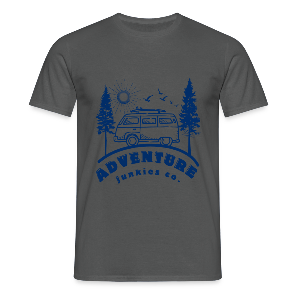 Men's Camping T-Shirt - charcoal grey