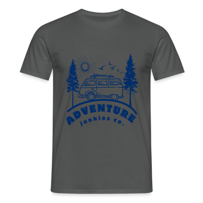 Men's Camping T-Shirt - charcoal grey