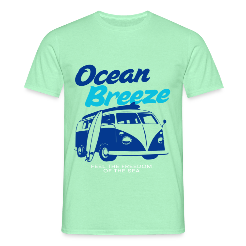 Men's Camping T-Shirt - mint green