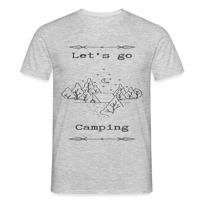 Men's  Camping T-Shirt - heather grey