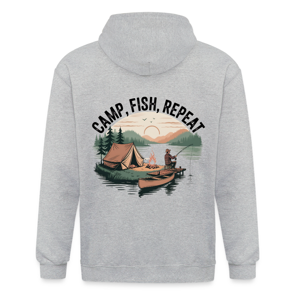 Unisex Heavyweight Hooded Jacket - heather grey