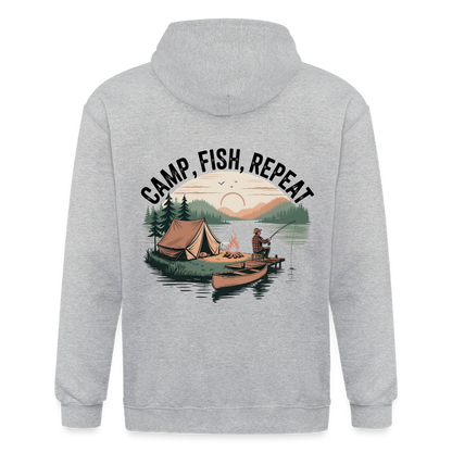 Unisex Heavyweight Hooded Jacket - heather grey