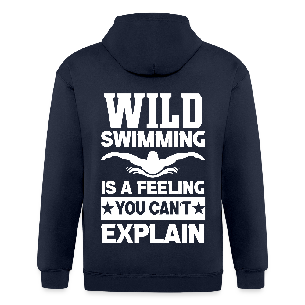 Adult Unisex Heavyweight Hooded Jacket - navy