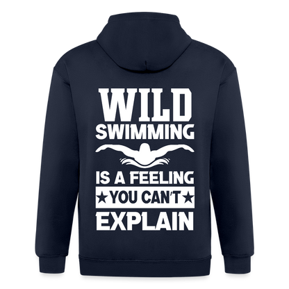 Adult Unisex Heavyweight Hooded Jacket - navy