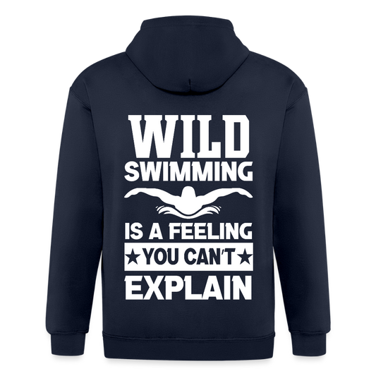 Adult Unisex Heavyweight Hooded Jacket - navy