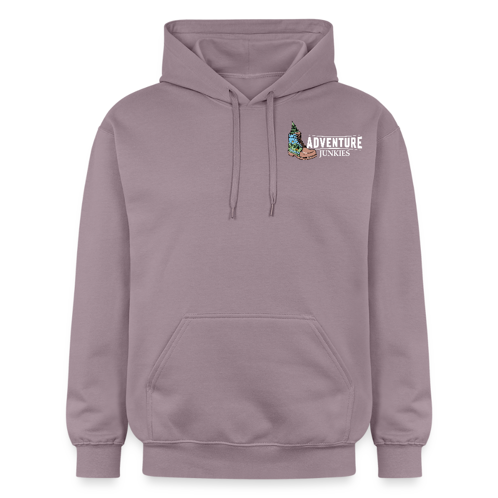 Adult  Unisex Midweight Hoodie - purple-grey 
