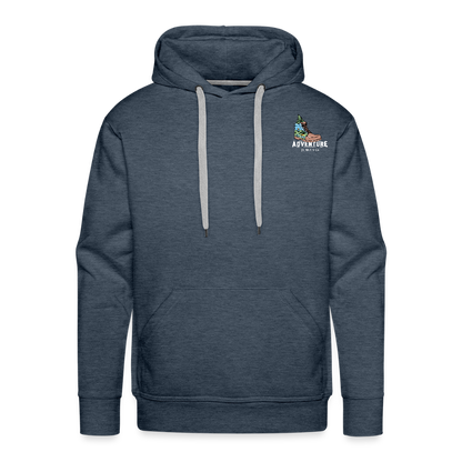 Men’s Premium Water Fun Hoodie - heather denim