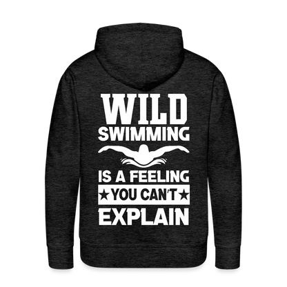 Men’s Premium Water Fun  Hoodie - charcoal grey