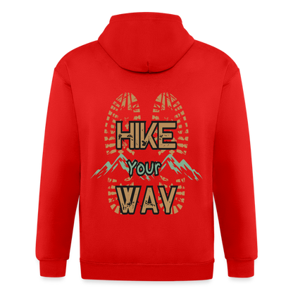 Adult Unisex Heavyweight Hooded Jacket - red