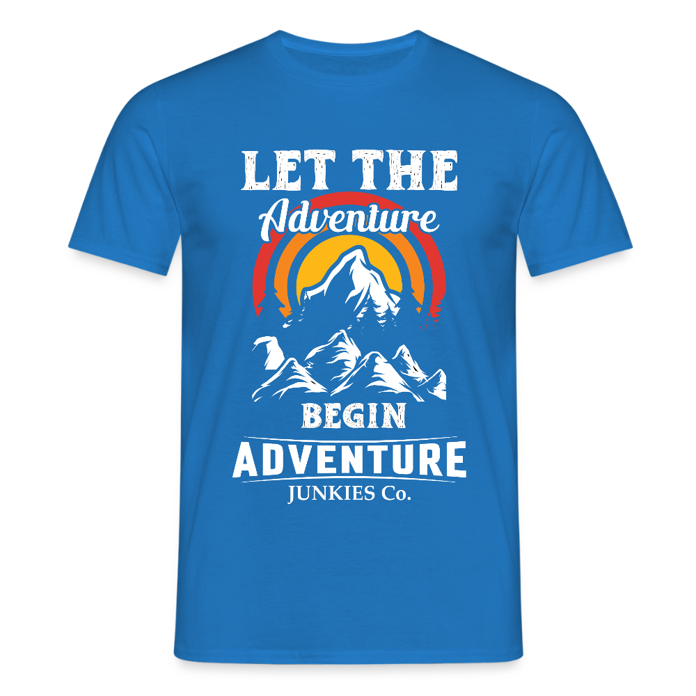 Men's Hiking & Walking T-Shirt - royal blue