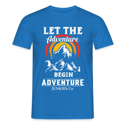 Men's Hiking & Walking T-Shirt - royal blue