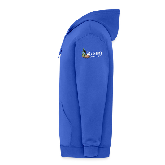 Adult Unisex  Heavyweight Hooded Jacket - royal blue