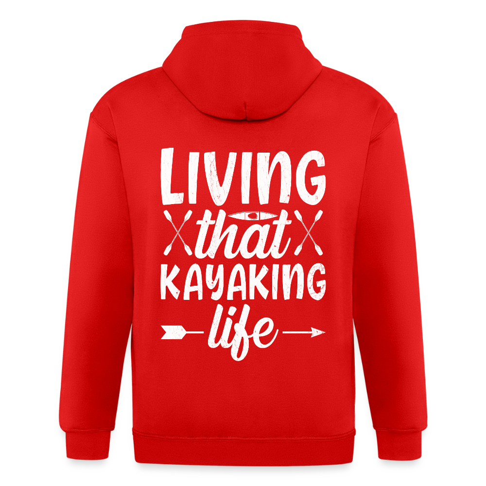 Unisex Heavyweight Hooded Jacket - red