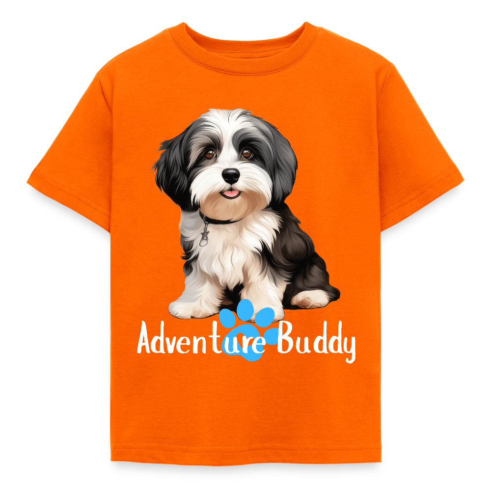 Children's T-Shirt  {Customise Breed & Paw } - orange