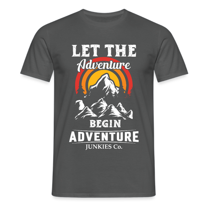Men's Hiking & Walking T-Shirt - charcoal grey