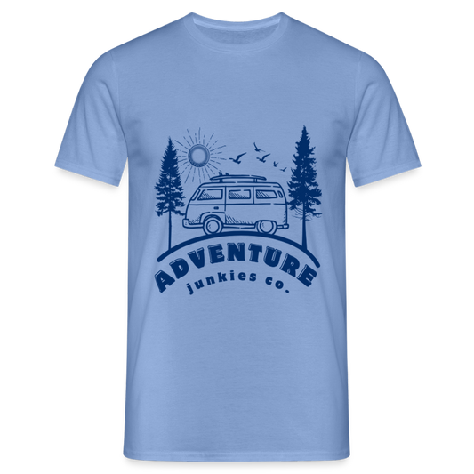 Men's Camping T-Shirt - carolina blue