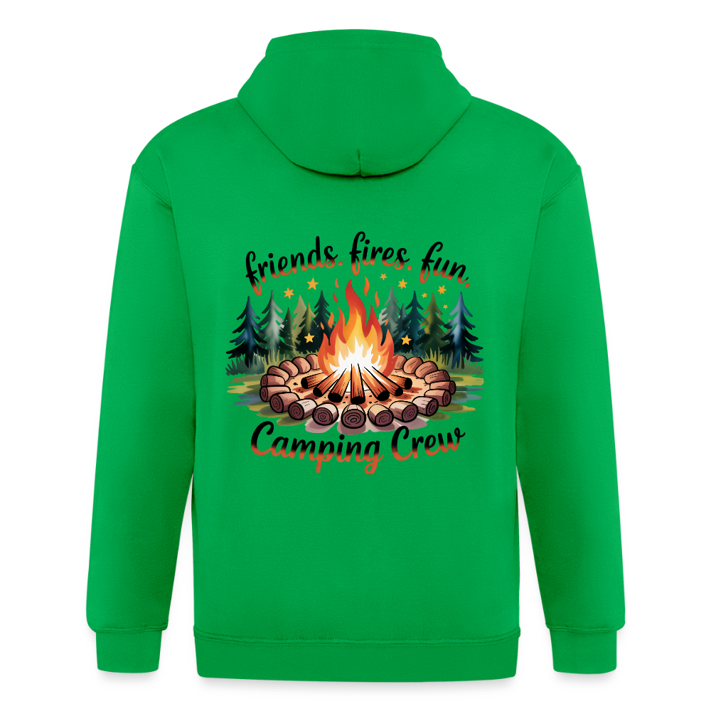 Unisex Heavyweight Hooded Jacket - kelly green