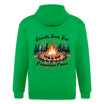 Unisex Heavyweight Hooded Jacket - kelly green