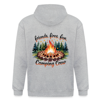 Unisex Heavyweight Hooded Jacket - heather grey