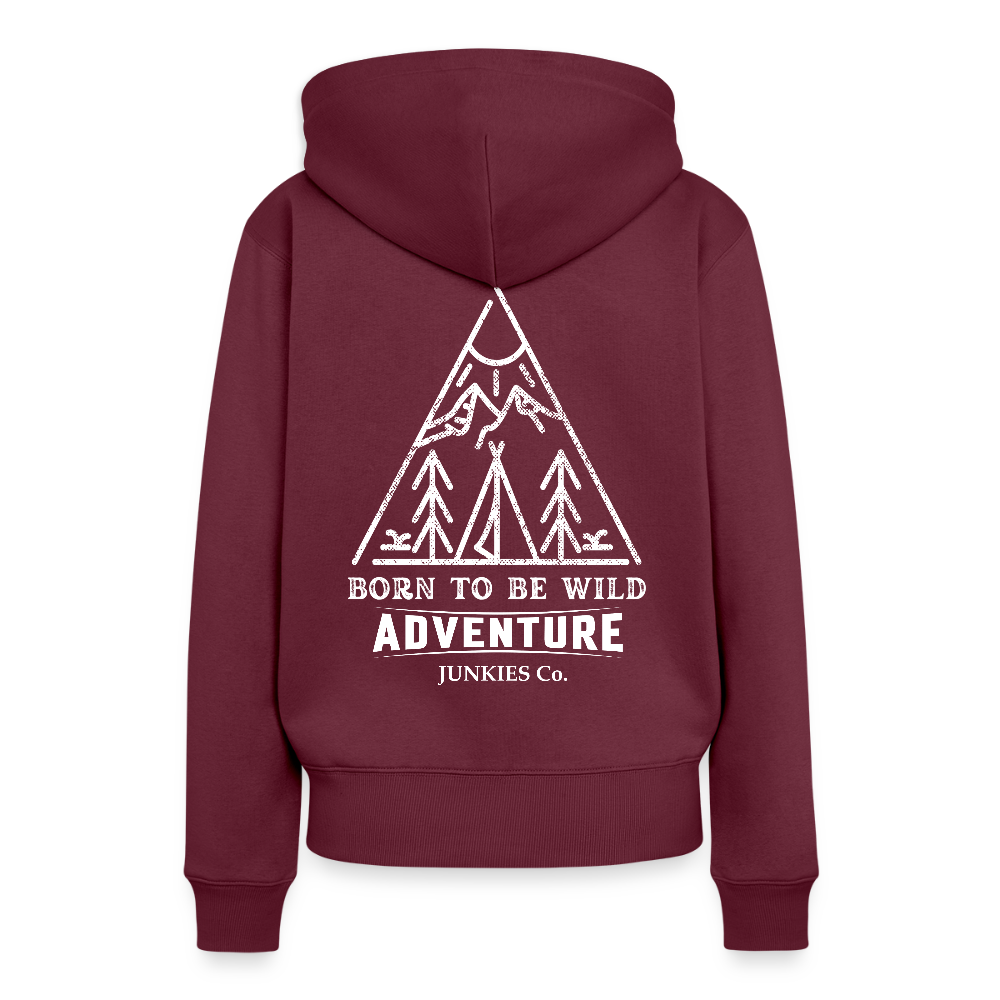 Women’s Premium Hiking/Walking Hoodie - burgundy