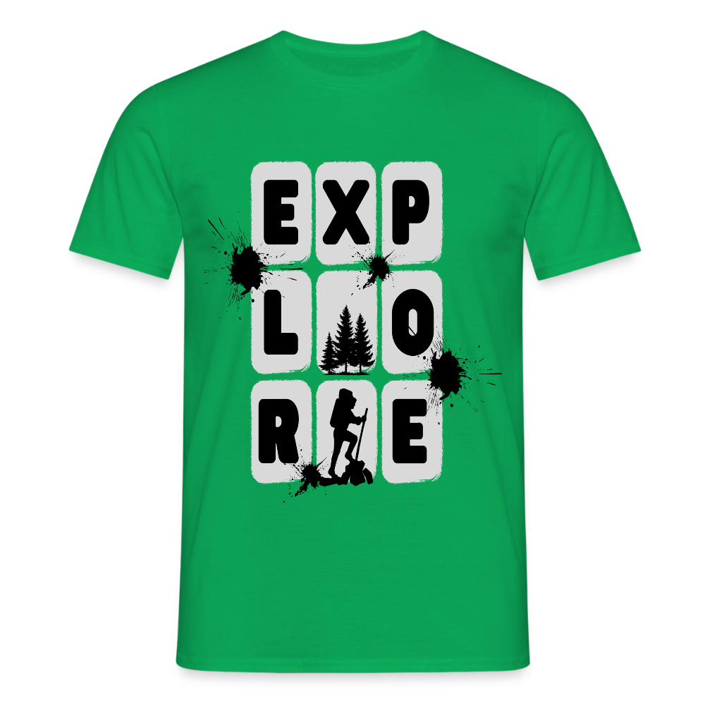 Men's Hiking & Walking T-Shirt - kelly green