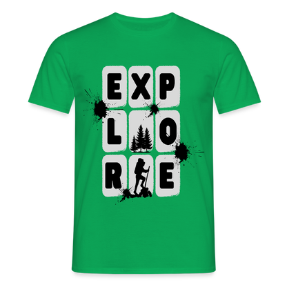 Men's Hiking & Walking T-Shirt - kelly green